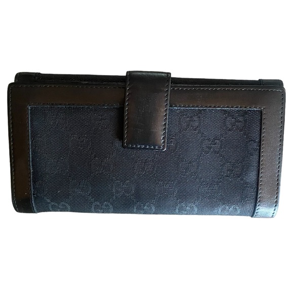 Gucci Punch Continental GG Canvas Wallet EUC - Picture 4 of 8